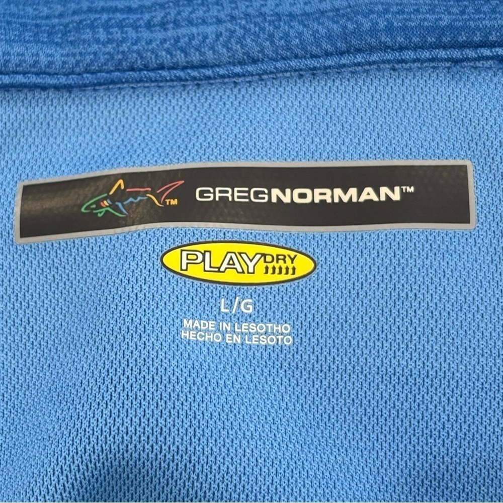 Greg Norman Mens 1/4 Zip Blue Pullover Size Large - Picture 5 of 5